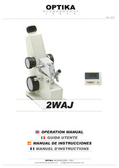 OPTIKA MICROSCOPES 2WAJ Manuel D'instructions