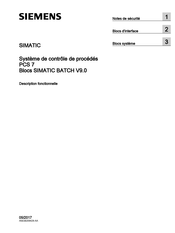 Siemens SIMATIC PCS 7 Mode D'emploi