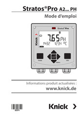 Knick Stratos Pro A2 PH Série Mode D'emploi