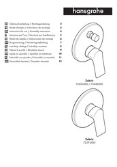 Hansgrohe Zebris 72486 0 Serie Mode D'emploi / Instructions De Montage