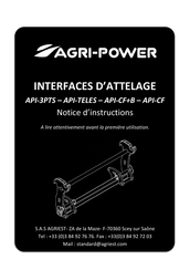 AGRI POWER API-CF Notice D'instruction