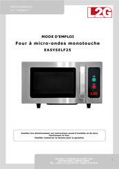 L2G EASYSELF25 Mode D'emploi