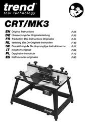 TREND CRT/MK3 Traduction Des Instructions Originales