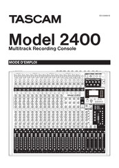 Tascam 2400 Mode D'emploi