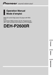 Pioneer DEH-P2600R Mode D'emploi