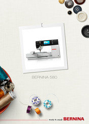 Bernina 580 Mode D'emploi