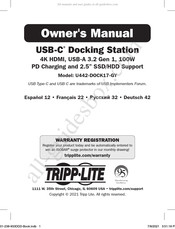 Tripp-Lite U442-DOCK17-GY Manuel De L'utilisateur