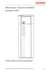 Ochsner Europa 313 DK Mode D'emploi & Instructions D'installation