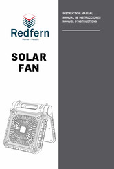 Redfern Enterprises Solar Fan Manuel D'instructions