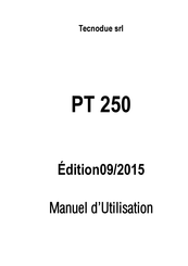 Tecnodue PT 250 Manuel D'utilisation