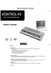 Korg KONTROL 49 Manuel Utilisateur