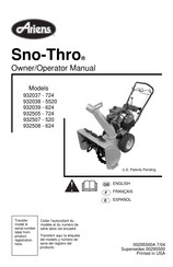 Ariens Sno-Thro 724 Manuel Du Propriétaire