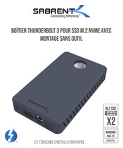 Sabrent EC-T3DN Guide D'installation Rapide