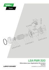 Nidec Leroy-Somer LSA PMR 320 Installation Et Maintenance