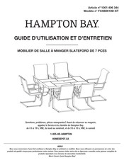 HAMPTON BAY SLATEFORD FCS60610D-ST Guide D'utilisation Et D'entretien