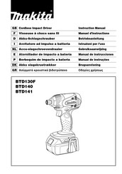 Makita BTD140 Manuel D'instructions