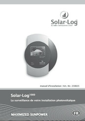 Solare Datensysteme 250025 Manuel D'installation