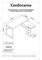 CONFORAMA CHICAGO 594476 Instructions De Montage