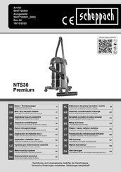 Scheppach NTS30 Premium Traduction Des Instructions D'origine