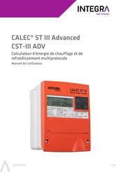 INTEGRA Metering CALEC ST III Advanced Manuel De L'utilisateur