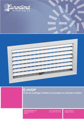 Euroclima E-HVDP Mode D'emploi