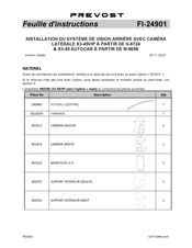 PREVOST FI-24901 Feuille D'instructions