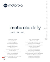 Motorola defy satellite link Guide De Démarrage Rapide