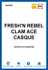 Fresh 'N Rebel CLAM ACE Guide De Démarrage Rapide