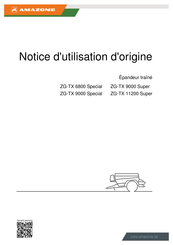 Amazone ZG-TX 6800 Special Notice D'utilisation D'origine