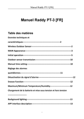 Raddy PT-3 Manuel