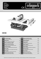 Scheppach 5901308904 Traduction Des Instructions D'origine