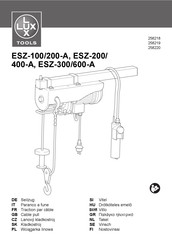 Lux Tools ESZ-100/200-A Mode D'emploi