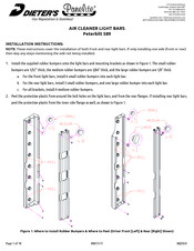 Dieter's Panelite Peterbilt 589 Instructions D'installation