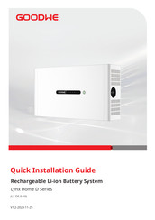 Goodwe LX D10 Guide D'installation Rapide