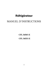 Candy CFL 3655/1 E Manuel D'instructions