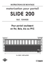 Avidsen SLIDE 200 Instructions De Montage