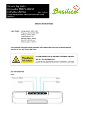 Basilico M687 Mode D'emploi