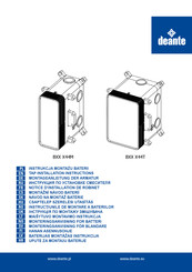 deante BXX X44T Notice D'installation