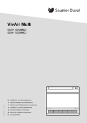 Saunier Duval VivAir Multi SDH1-025MNCI Notice D'installation Et De Maintenance