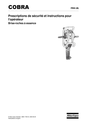 Atlas Copco Cobra PROi Prescriptions De Sécurité Et Instructions Pour L'opérateur