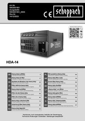 Scheppach HDA-14 Traduction Des Instructions D'origine