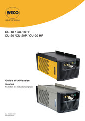 Weco CU-20 HP Guide D'utilisation