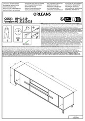 Forma Ideale ORLEANS UP 01419 Instructions D'assemblage