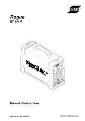 ESAB Rogue ET 181iP Manuel D'instructions