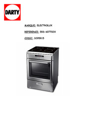 Electrolux EKD607702X Notice D'utilisation