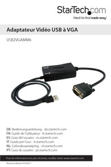 StarTech USB2VGAMM6 Guide De L'utilisateur