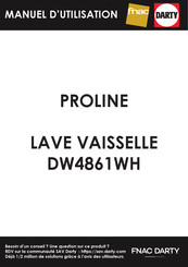 Proline DW4861SL Manuel D'utilisation