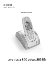 Doro matra 850 colour Notice D'utilisation