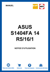 Asus S1404FA 14 R5/16/1 Manuel Électronique