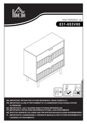 HOMCOM 831-653V80 Mode D'emploi